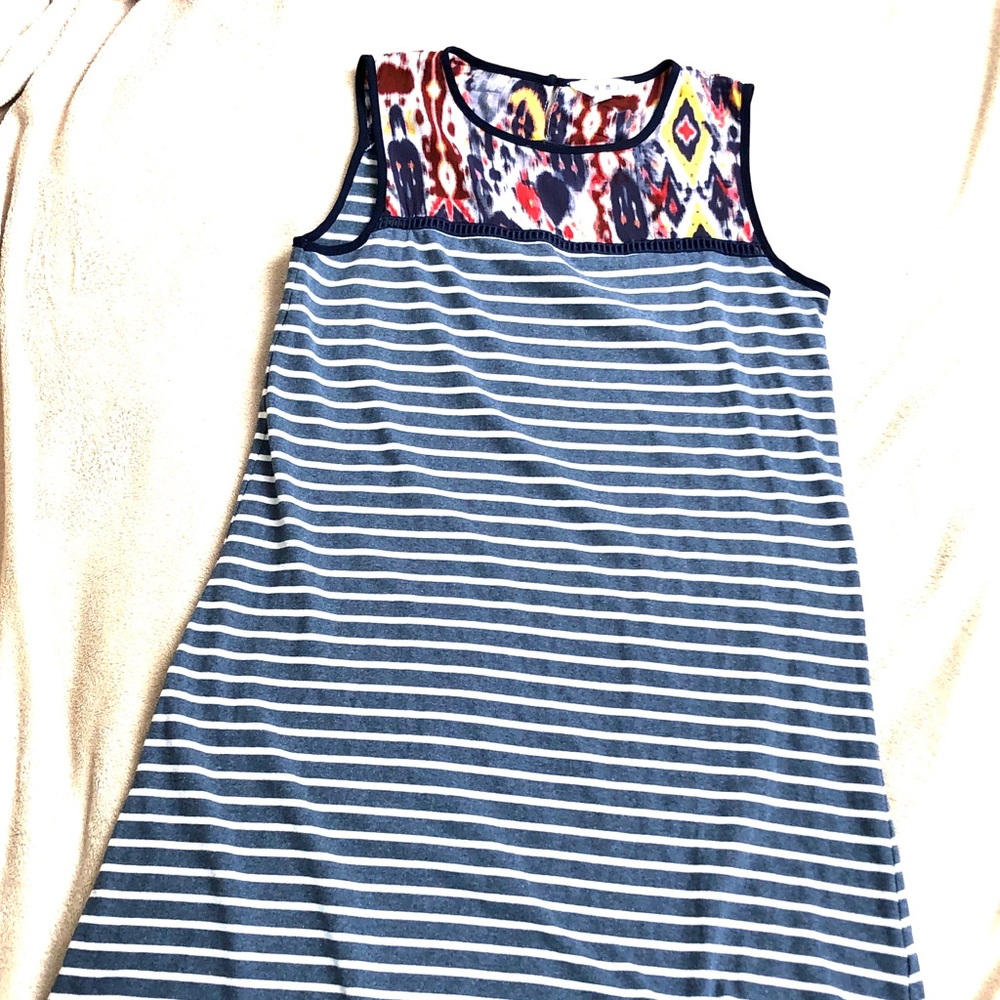 Striped sleeveless dress